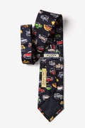 Antique Cars Navy Blue Tie Photo (1)