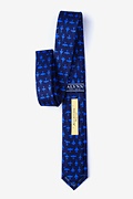 Aviation Navy Blue Skinny Tie Photo (1)