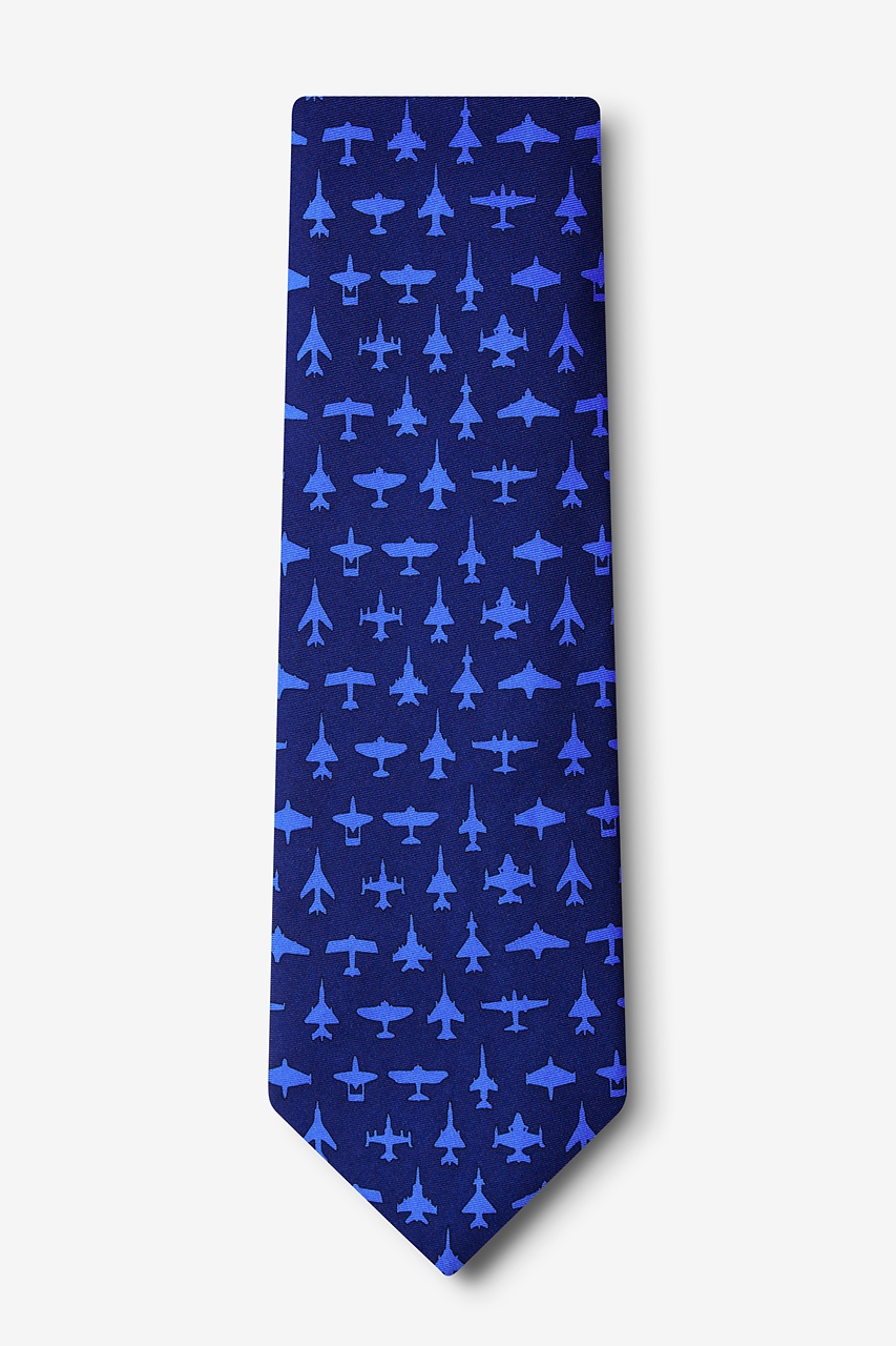 Aviation Navy Blue Tie Photo (1)