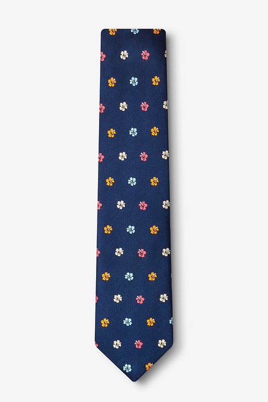 Royal Blue /& Yellow Polka Dot Boys Skinny Tie