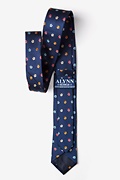 Awesome Blossoms Navy Blue Skinny Tie Photo (2)