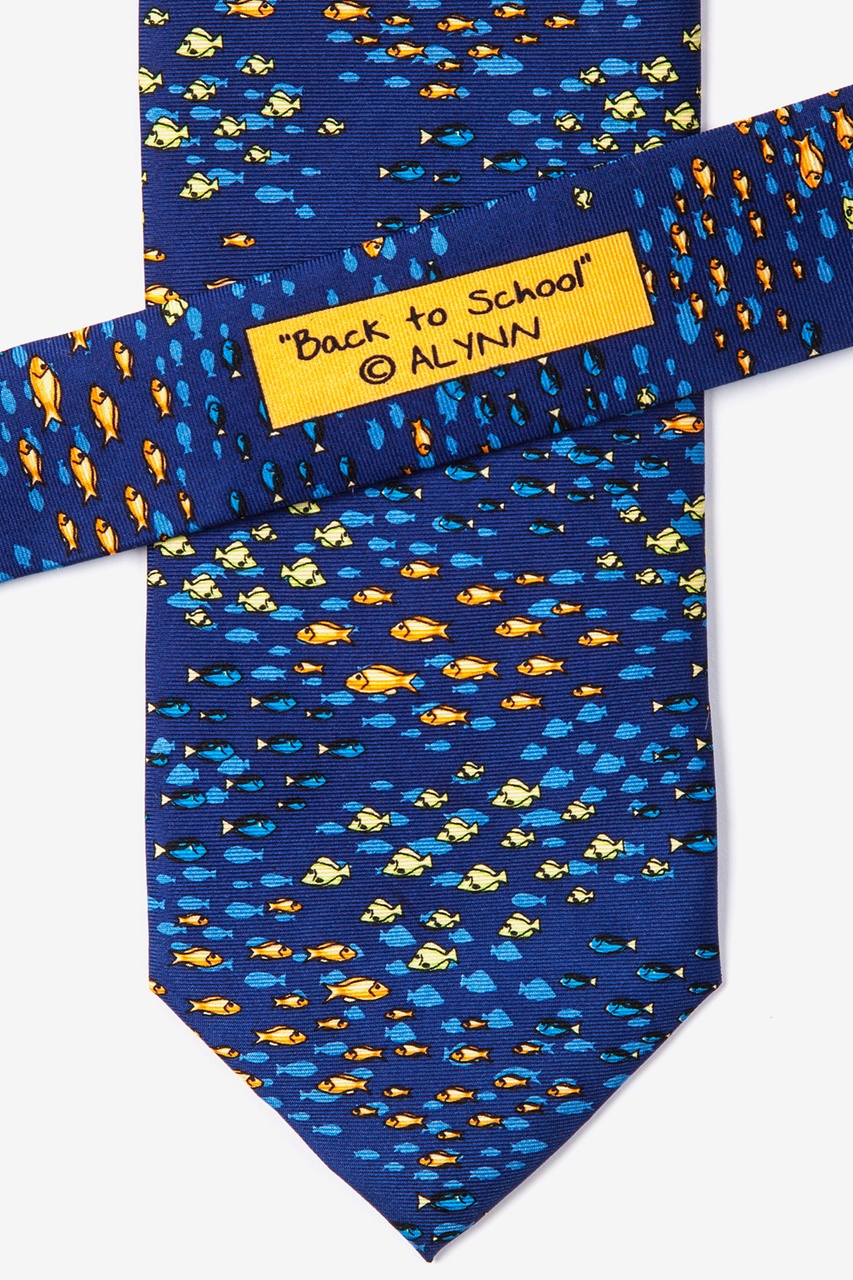 Back to School Navy Blue Tie Photo (2)