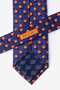 Ball is Life Navy Blue Extra Long Tie Photo (2)