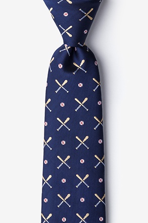 _Batter Up Navy Blue Tie_