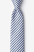 Bear Island Navy Blue Extra Long Tie Photo (0)