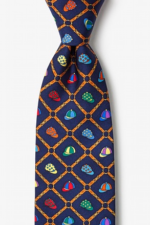 _Bits & Caps Navy Blue Tie_