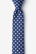 Boracay Navy Blue Skinny Tie Photo (0)