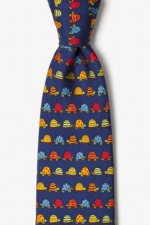 Box Turtles Navy Blue Tie