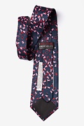 Breast Cancer Navy Blue Extra Long Tie Photo (1)