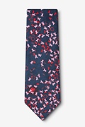 Breast Cancer Navy Blue Tie Photo (1)