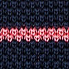 Navy Blue Silk Briton Stripe Knit Skinny Tie