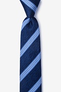 Bronsa Navy Blue Skinny Tie Photo (0)
