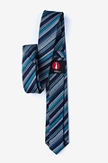 Carn Navy Blue Skinny Tie Photo (1)