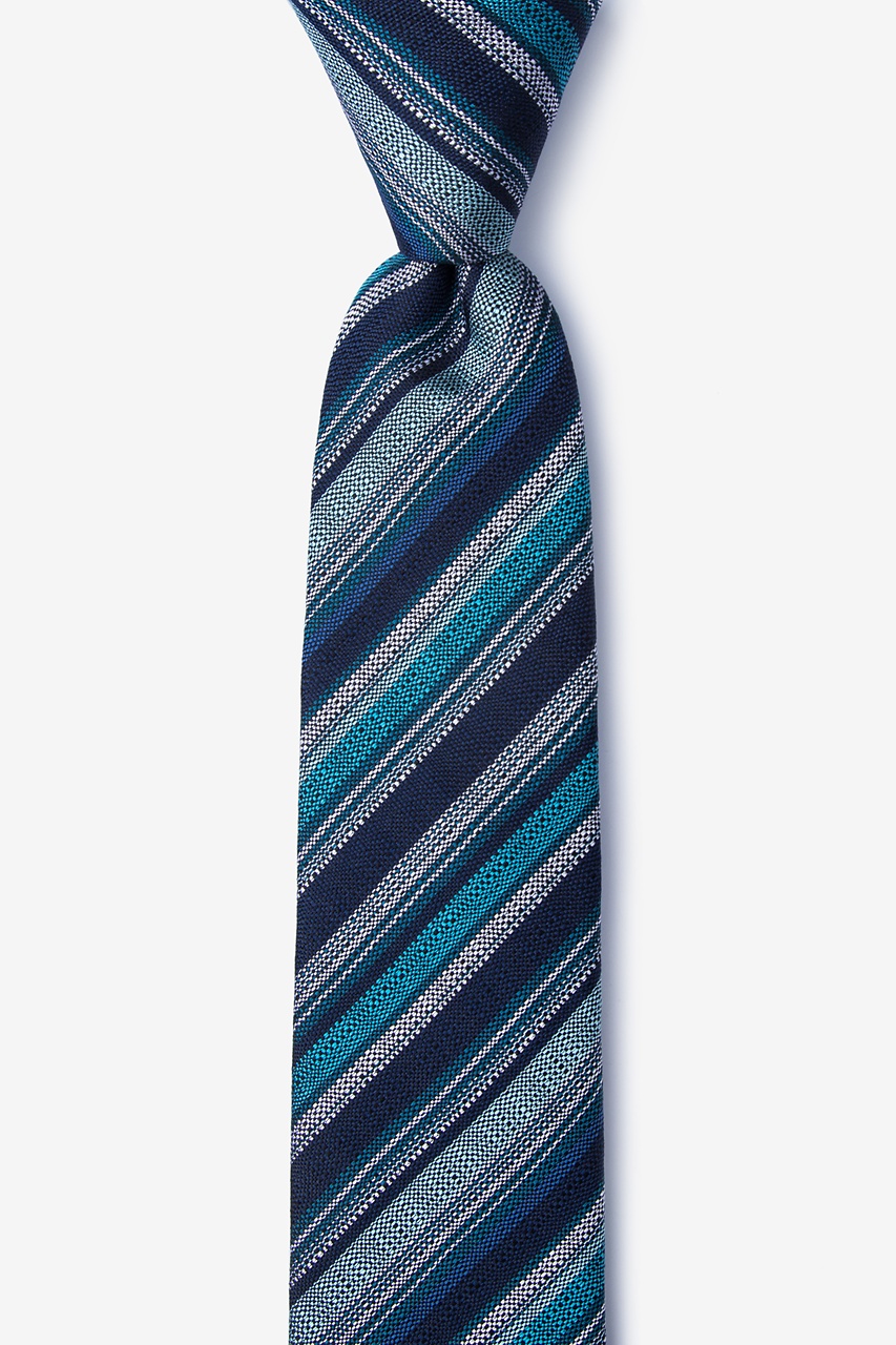 Carn Navy Blue Skinny Tie Photo (0)
