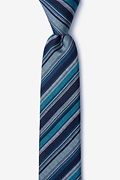 Carn Navy Blue Skinny Tie Photo (0)