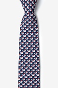 Christmas Whales Navy Blue Tie For Boys Photo (0)