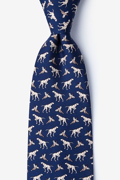 navy pheasant tie