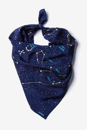 _Connect the Dots Navy Blue Neckerchief_