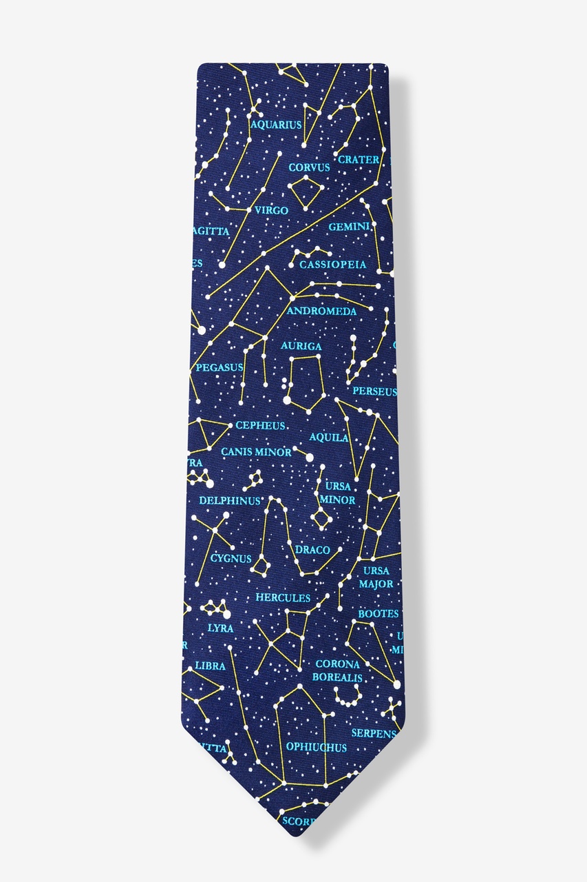 Connect the Dots Navy Blue Tie Photo (1)