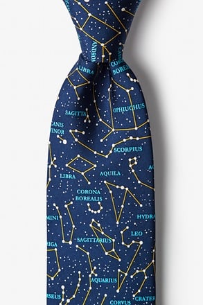 Connect the Dots Navy Blue Tie