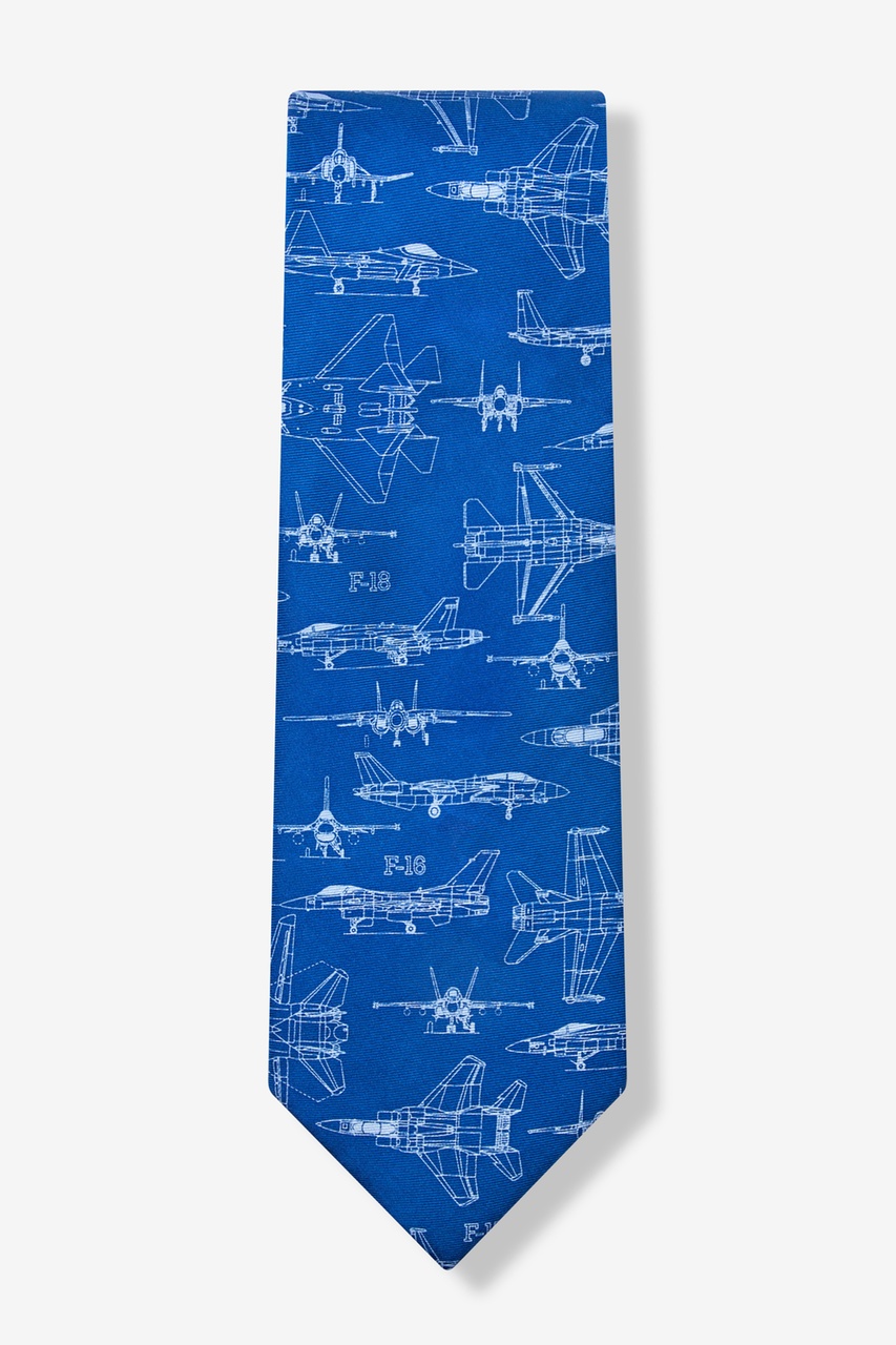 Cool Your Jets Navy Blue Tie Photo (1)