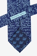 Declaration Signers Navy Blue Extra Long Tie Photo (2)