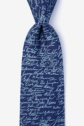 _Declaration Signers Navy Blue Tie_