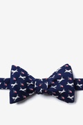 Democratic Donkeys Navy Blue Self-Tie Bow Tie Photo (0)