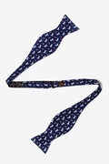 Democratic Donkeys Navy Blue Self-Tie Bow Tie Photo (1)