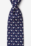 Democratic Donkeys Navy Blue Tie Photo (0)