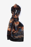 Dental Plaque Navy Blue Oblong Scarf Photo (0)