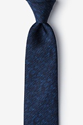 Devon Navy Blue Extra Long Tie Photo (0)