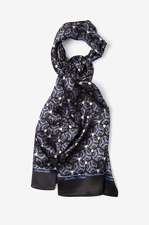 _Diabetes Navy Blue Oblong Scarf_