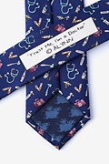 Doctor Navy Blue Skinny Tie Photo (2)