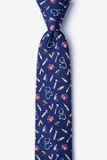 Doctor Navy Blue Skinny Tie Photo (0)