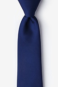 Dominica Navy Blue Extra Long Tie Photo (0)