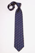 Ducks in a Row Navy Blue Tie Photo (2)