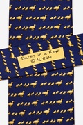 Ducks in a Row Navy Blue Tie Photo (3)