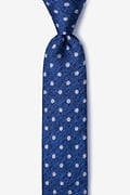 Dutch Navy Blue Skinny Tie Photo (0)
