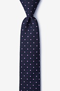 Eagle Navy Blue Skinny Tie Photo (0)