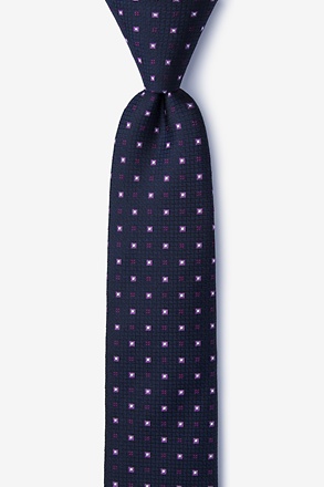 Eagle Navy Blue Skinny Tie