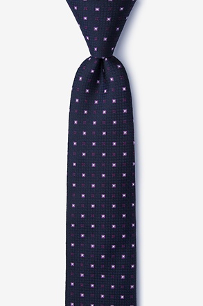 _Eagle Navy Blue Skinny Tie_