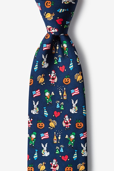 Navy Blue Silk Every Occasion Tie