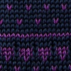 Navy Blue Silk Fair Isle