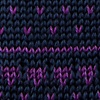 Navy Blue Silk Fair Isle