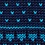 Navy Blue Silk Fair Isle Knit Tie