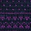 Navy Blue Silk Fair Isle Knit Tie