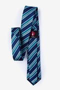 Feale Navy Blue Skinny Tie Photo (1)