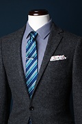 Feale Navy Blue Skinny Tie Photo (2)