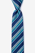 Feale Navy Blue Skinny Tie Photo (0)